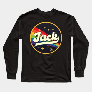 Jack // Rainbow In Space Vintage Style Long Sleeve T-Shirt